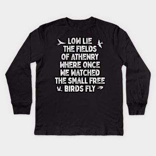 Low Lies The Fields Of Athenry Kids Long Sleeve T-Shirt